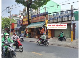 Cho thuê nhà mặt tiền 520  Lê Văn Thọ p16 gò vấp. Giá 35 triệu