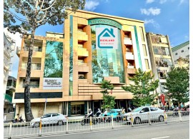 CHO THUÊ MẶT BẰNG TÒA NHÀ GÓC 2MT – 193-195-197-199-201-203 TRẦN HƯNG ĐẠO, Q.1. Giá 36.000$