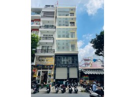 CHO THUÊ TÒA NHÀ MẶT TIỀN : 218 Hòa Hảo, Phường 2, Quận 10. Giá thuê: 160 triệu/tháng