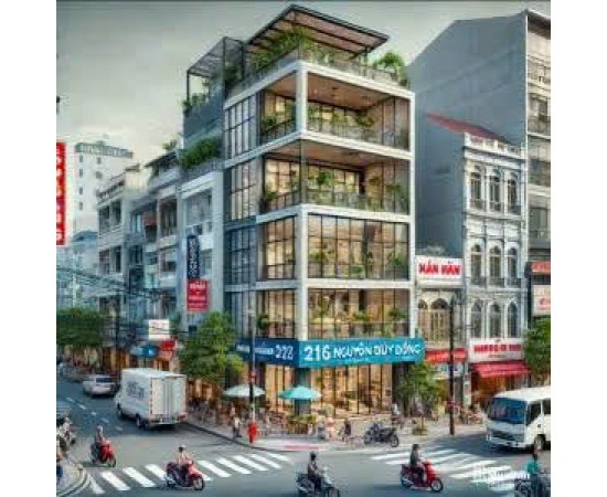 CHO THUÊ NHÀ MẶT TIỀN : 216 Nguyễn Duy Dương, Quận 10. Giá thuê: 150 triệu/tháng