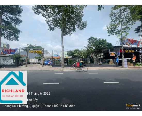 Cho thuê đất mặt tiền 873 Hoàng Sa, phường 9, Quận 3, Hồ Chí Minh. Giá 350 Triệu