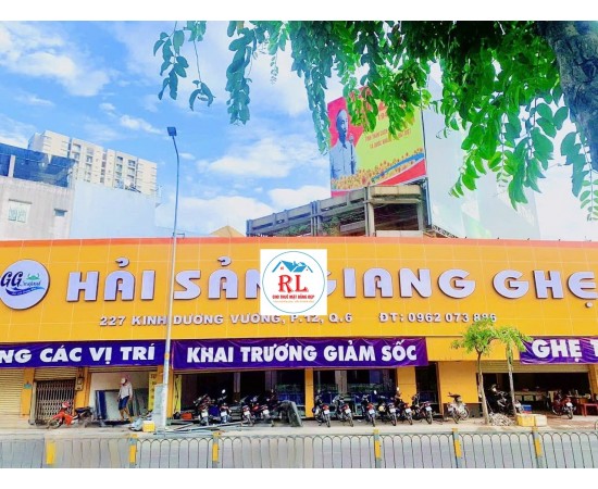 Cho Thuê Nhà Mặt Tiền 227 Kinh Dương Vương, Phường 12, Quận 6, TPHCM. Giá 8.500$ / tháng