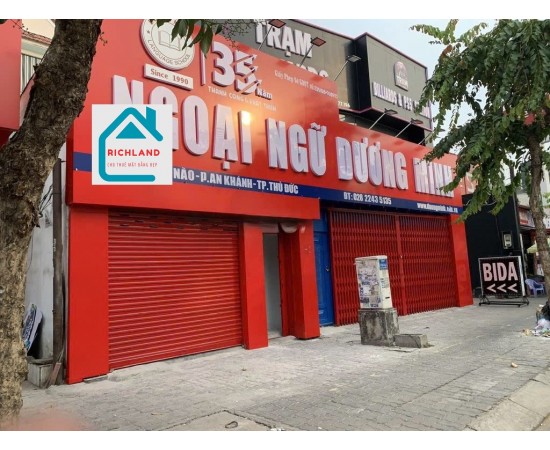 Cho thuê nhà mặt tiền liền kề 135 Trần Não, Phường An Khánh, Quận 2. Giá 100 Triệu