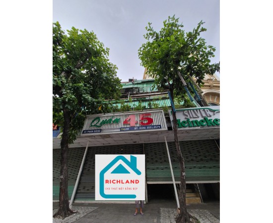 Cho thuê nhà Góc 2MT: 45 Phan Đăng Lưu, Phường 3, Quận Bình Thạnh. Giá 299 Triệu