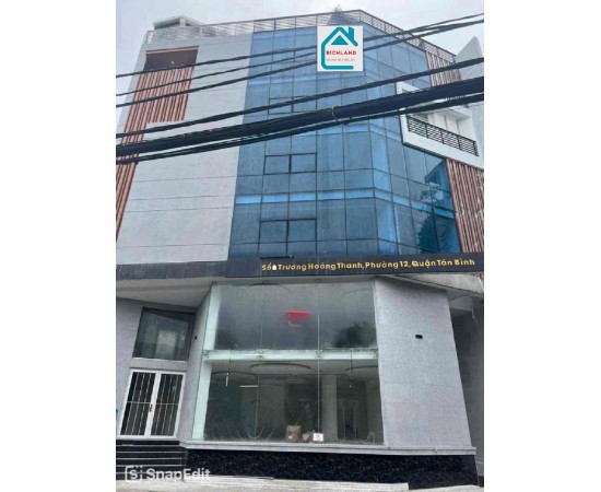 Cho thuê toà nhà mặt tiền Trương Hoàng Thanh, Phường 12- Quận Tân Bình_Giá 190 Triệu