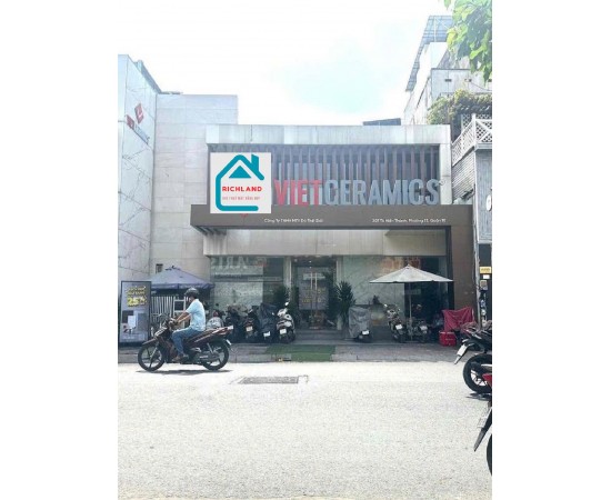 Cho thuê nhà mặt tiền: 207 Tô Hiến Thành, P. 13, Quận 10. Giá 350 triệu