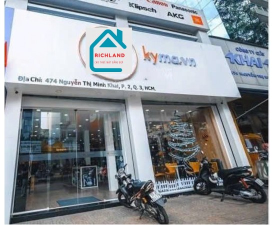 CHO THUÊ NHÀ MẶT TIỀN 474 NGUYỄN THỊ MINH KHAI, QUẬN 3. Giá 200 triệu