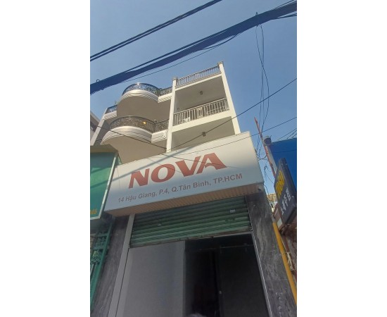 Cho thuê Nhà mặt tiền : 14 Hậu Giang, Phường 4, Quận Tân Bình. Giá thuê : 30 triệu/tháng