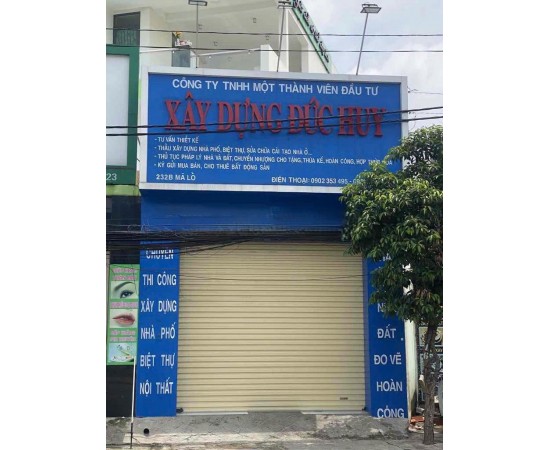 Cho thuê nhà mặt tiền 232B Mã Lò, Q.Bình Tân. Giá thuê: 16 triệu/tháng