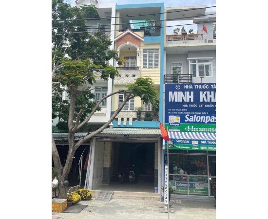 CHO THUÊ NHÀ MẶT TIỀN :  41 GÒ Ô MÔI, PHƯỜNG PHÚ THUẬN, QUẬN 7. GIÁ THUÊ : 35 TRIỆU/THÁNG