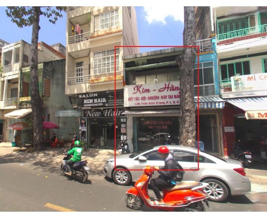 CHO THUÊ NHÀ MẶT TIỀN : 57A TRẦN BÌNH TRỌNG, PHƯỜNG 1, QUẬN 5. GIÁ THUÊ : 24 TRIỆU/THÁNG