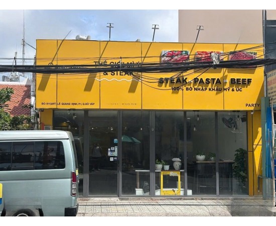 CHO THUÊ NHÀ MẶT TIỀN : 511 LÊ QUANG ĐỊNH, PHƯỜNG 1, QUẬN GÒ VẤP. GIÁ THUÊ : 57 TRIỆU/THÁNG