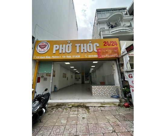 Cho thuê Nhà mặt tiền : 120 Bạch Đằng, Phường 2, Quận Tân Bình. Giá thuê: 32 triệu/tháng