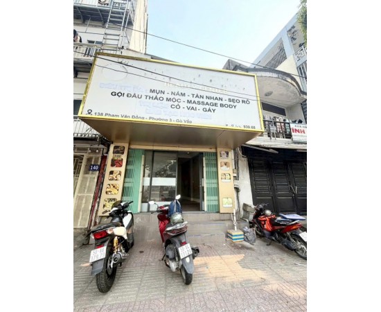 Cho thuê Nhà mặt tiền : 138 Phạm Văn Đồng, Phường 3, Quận Phú Nhuận. Giá thuê: 22 triệu/tháng