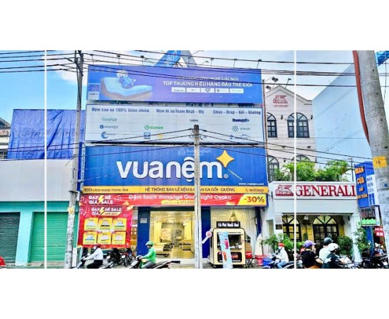 Mặt Bằng Đẹp : 1051–1053 Cách Mạng Tháng 8, Quận 10 – trục kinh doanh sầm uất. Giá thuê: 180 triệu/t