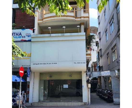 Cho thuê Mặt Bằng mặt tiền: 345 Nguyễn Đình Chiểu, Phường 5, Quận 3. Giá thuê: 40 triệu/tháng