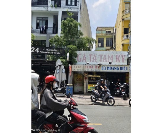 CHO THUÊ NHÀ MẶT TIỀN :  83 Hoàng Diệu 2, Phường Linh Trung, TP. Thủ Đức, TP.HCM. Giá thuê: 65 triệu