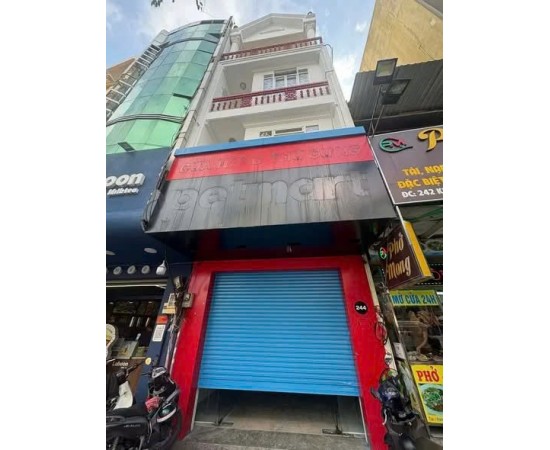 CHO THUÊ NHÀ MẶT TIỀN : 240 Khánh Hội, Phường 1, Quận 4. Giá thuê: 60 triệu/tháng