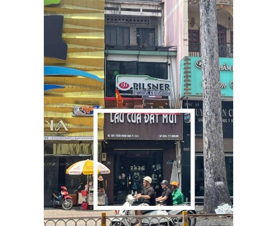 CHO THUÊ NHÀ MẶT TIỀN : 661 TRẦN HƯNG ĐẠO, PHƯỜNG 1, QUẬN 5. GIÁ THUÊ : 55 TRIỆU/THÁNG