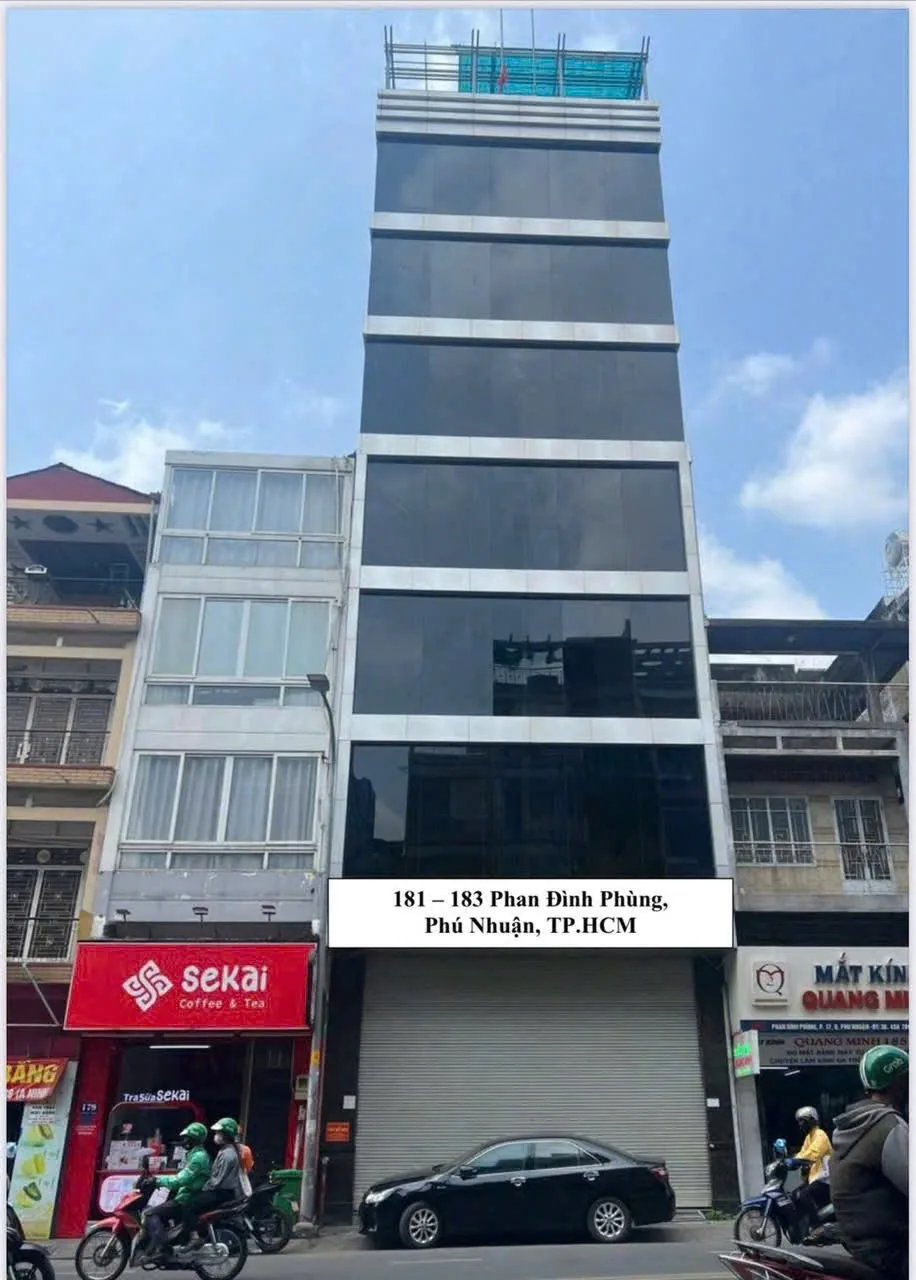 CHO THUÊ TÒA NHÀ MT : 181–183 Phan Đình Phùng, Phường 1, Quận Phú Nhuận. Giá thuê: 350 triệu/tháng