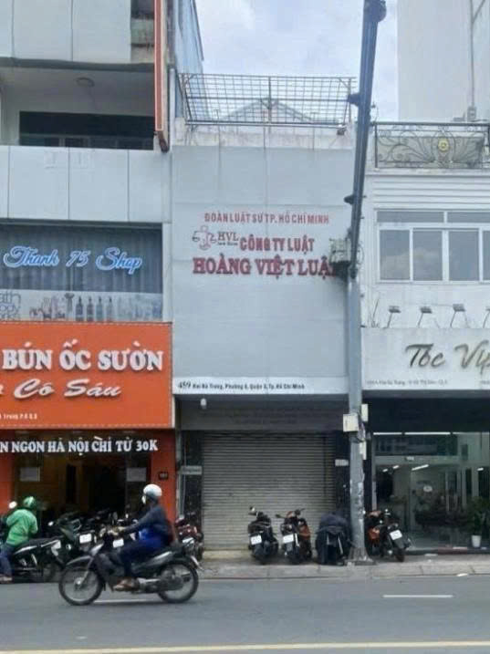 Cho Thuê Nhà : 459 Hai Bà Trưng, Phường Võ Thị Sáu, Quận 3. Giá thuê : 65 triệu/tháng.