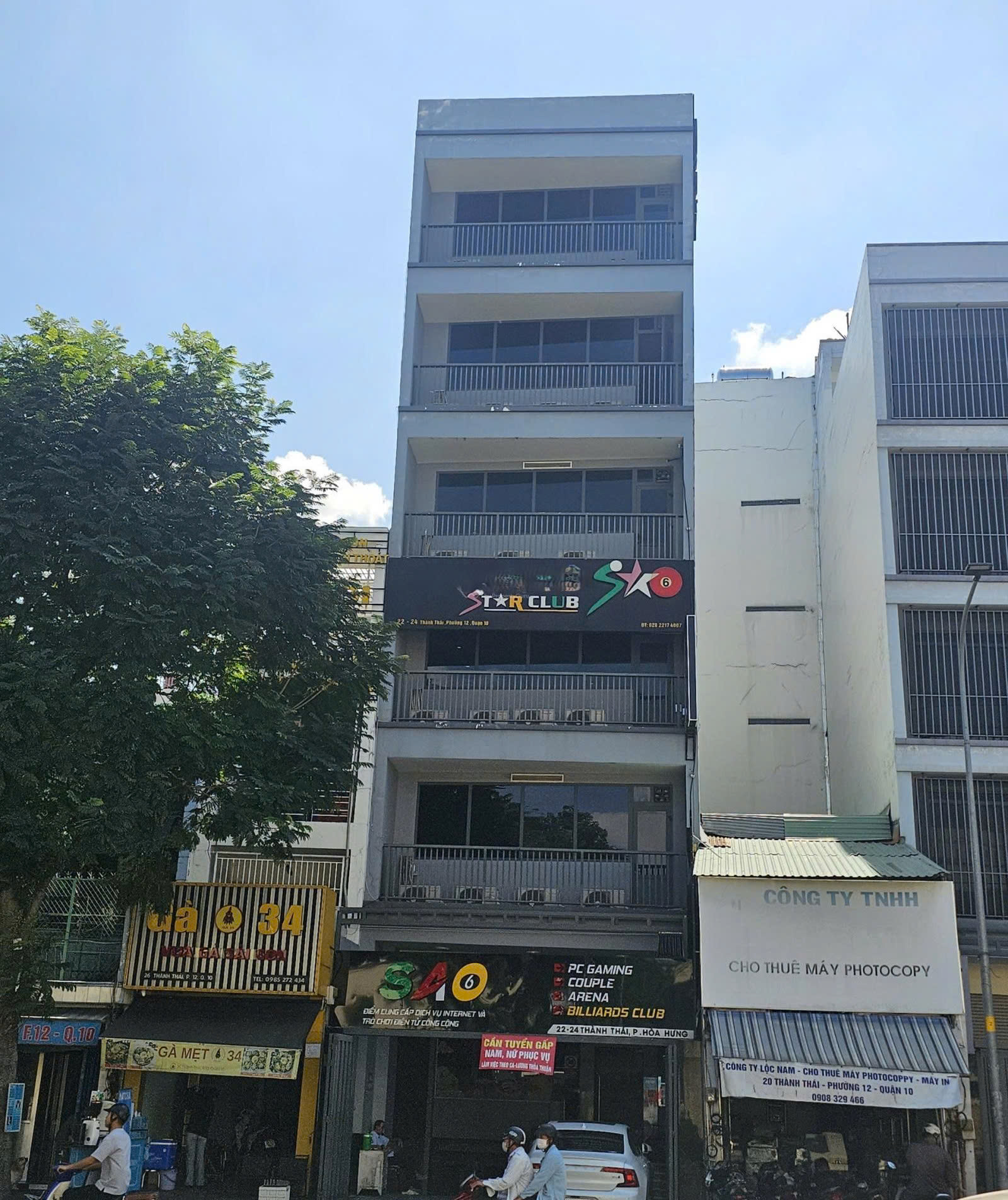 CHO THUÊ TÒA NHÀ : 22–24 Thành Thái, Quận 10. Giá thuê : 350 triệu/tháng