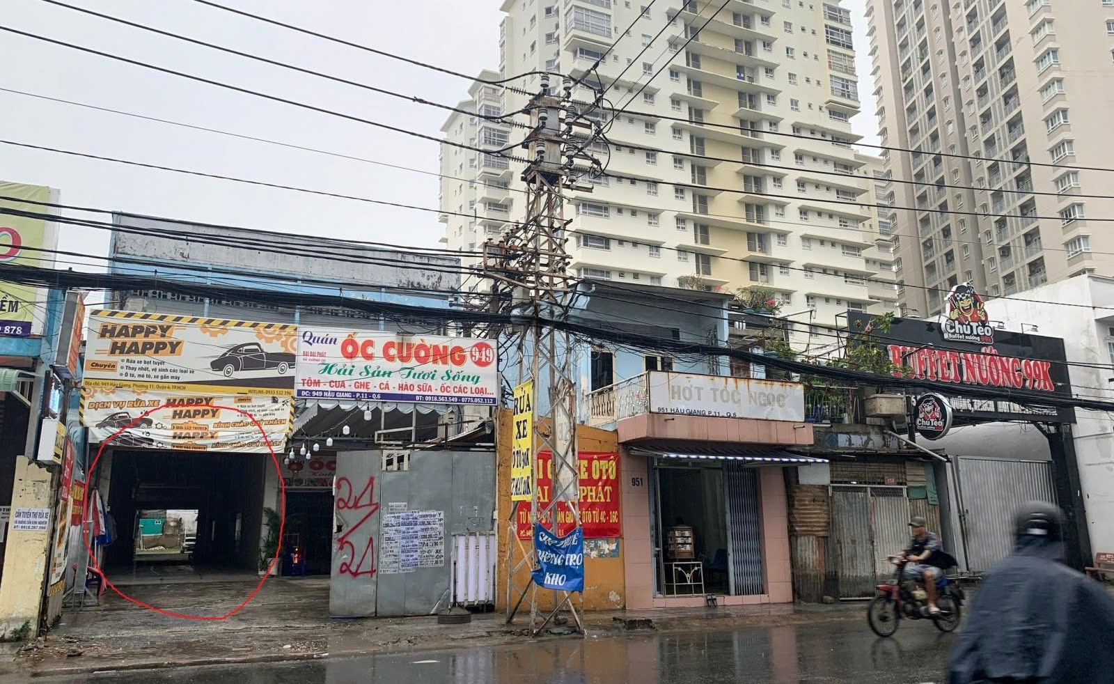 CHO THUÊ KHO : 947-949 Hậu Giang, Quận 6. Giá thuê : 350 triệu/tháng.