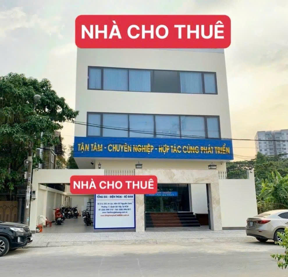 CHO THUÊ NHÀ : 537/14 NGUYỄN OANH, PHƯỜNG 17, QUẬN GÒ VẤP. GIÁ THUÊ : 56 TRIỆU/THÁNG