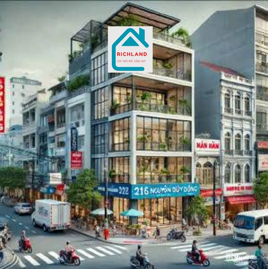 CHO THUÊ NHÀ GÓC 2 MẶT TIỀN 216 Nguyễn Duy Dương, P.2, Q.10+Giá thuê: 155 Triệu