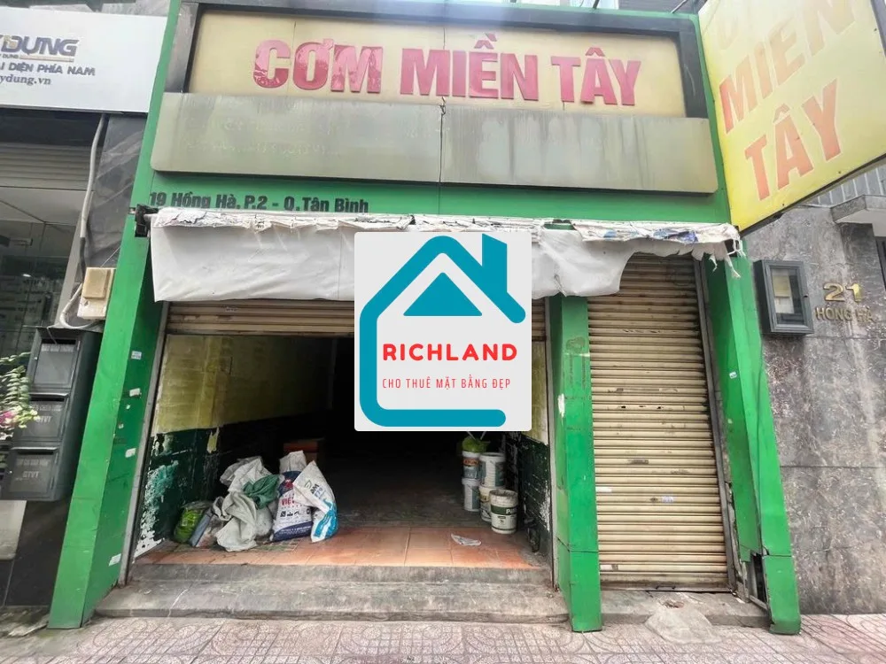 Cho thuê nhà mặt tiền 19 Hồng Hà, P.2, Q.Tân Bình