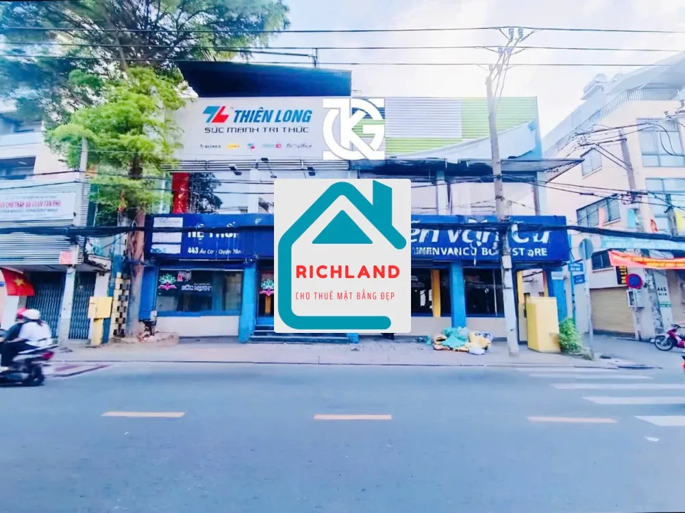 Cho Thuê Nhà GÓC 2MT: 443 Âu Cơ, Phường Phú Trung, Quận Tân Phú, TPHCM.