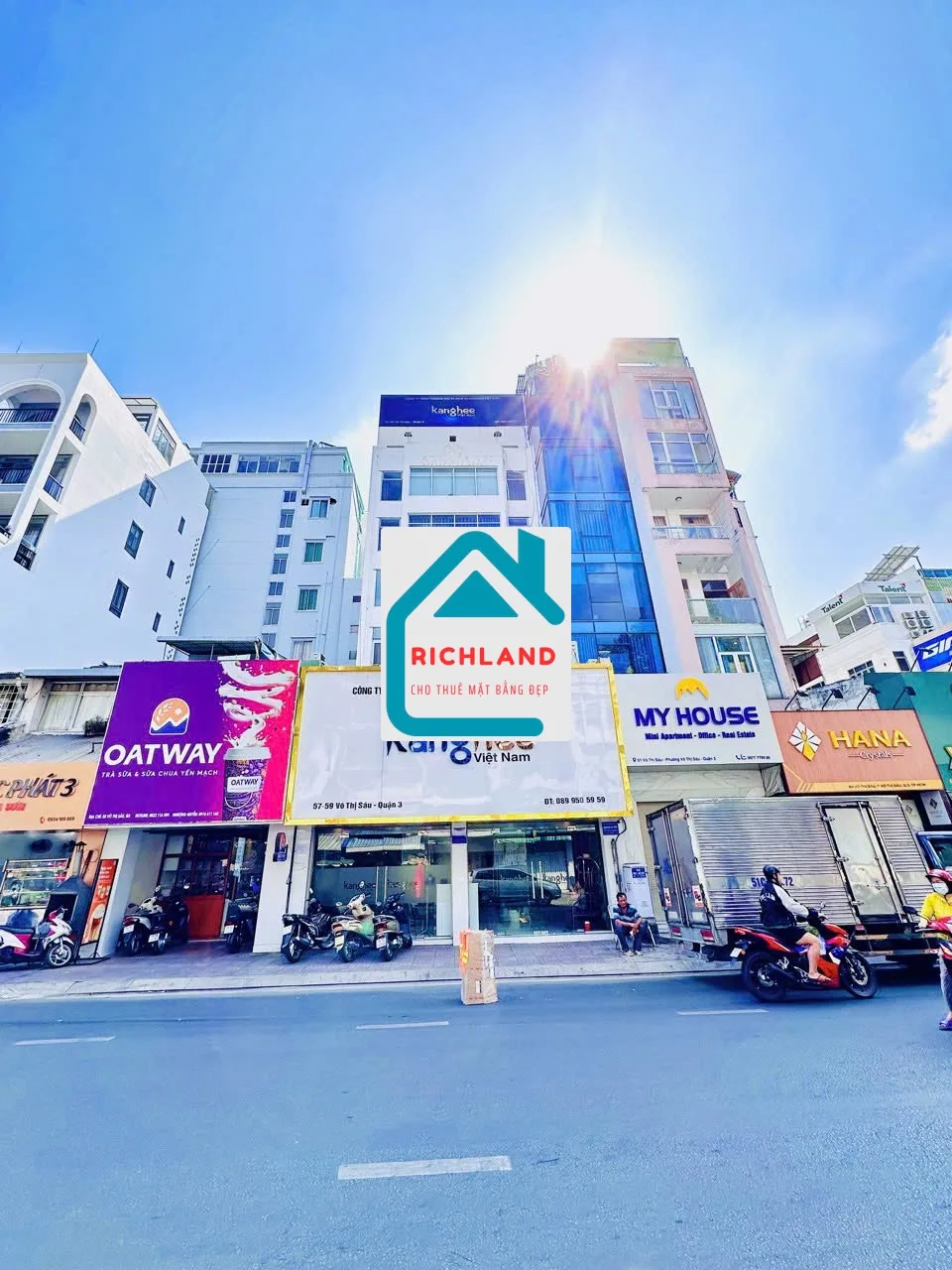 Cho thuê Toà Nhà Mặt Tiền 57 - 59 Võ Thị Sáu, Phường Võ Thị Sáu, Quận 3.