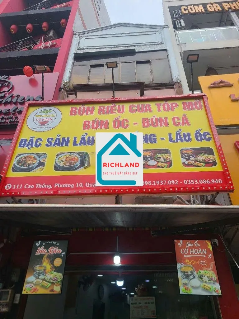 Cho thuê nhà mặt tiền 111 Cao Thắng P.11 Q.10