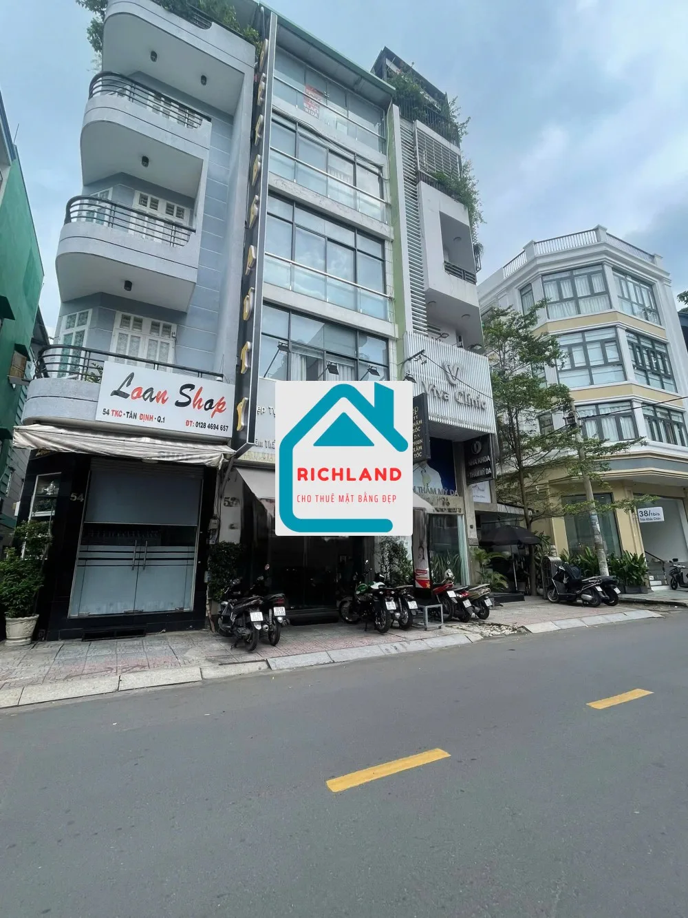 Cho thuê nhà mặt tiền 52 Trần Khắc Chân P.Tân Định Q1