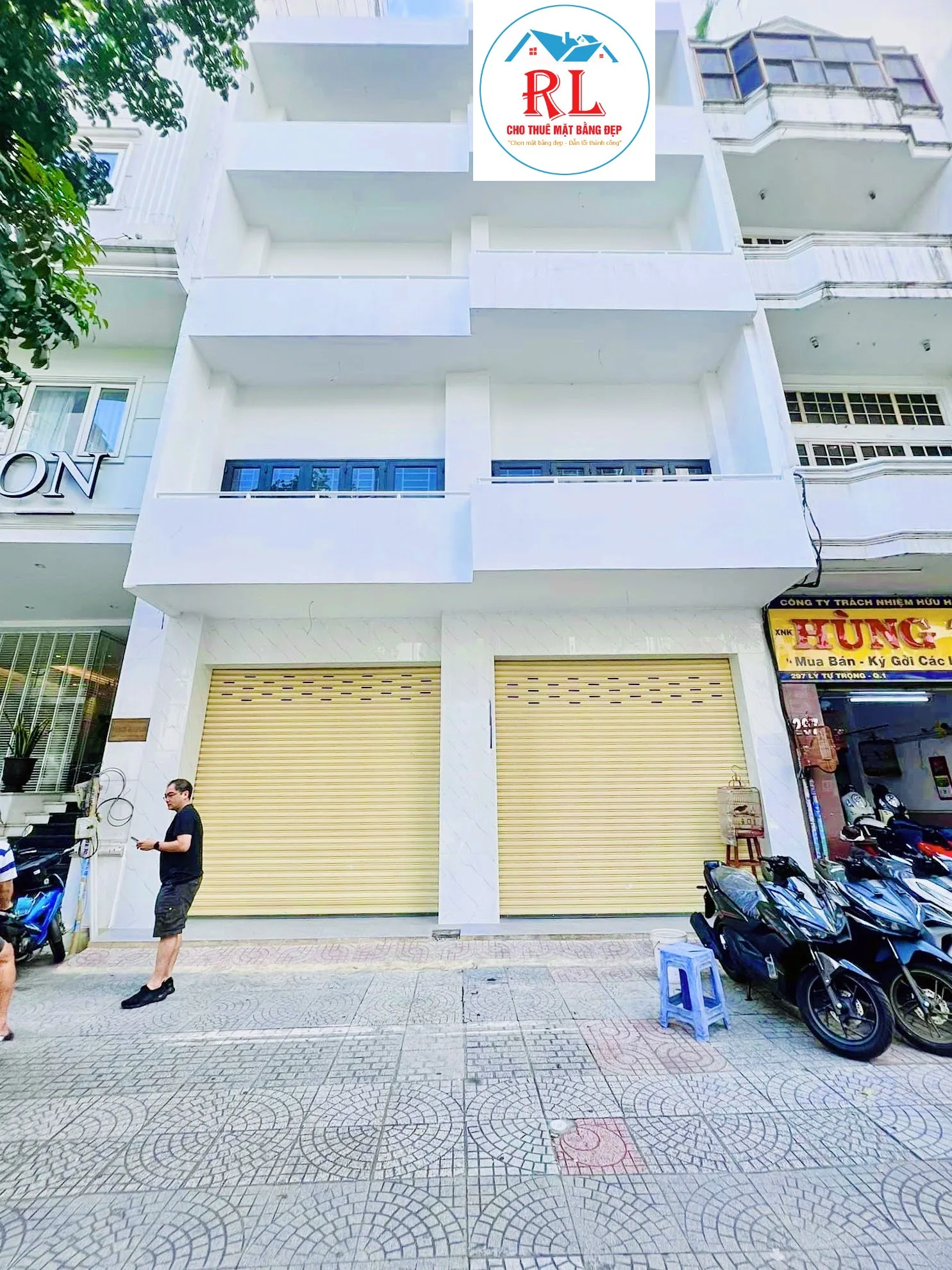 Cho Thuê Nhà: 293-295 Lý Tự Trọng, Phường Bến Thành, Quận 1, TPHCM. Giá 320 Triệu