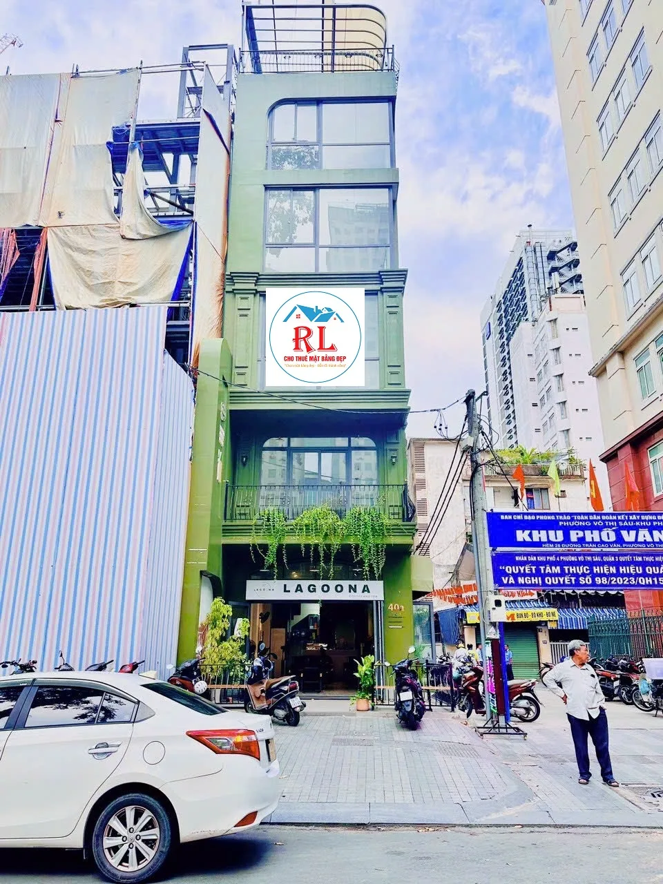 Cho Thuê Nhà GÓC 2MT: 40A Trần Cao Vân, PVõ Thị Sáu, Quận 3, TPHCM. Giá 180 Triệu