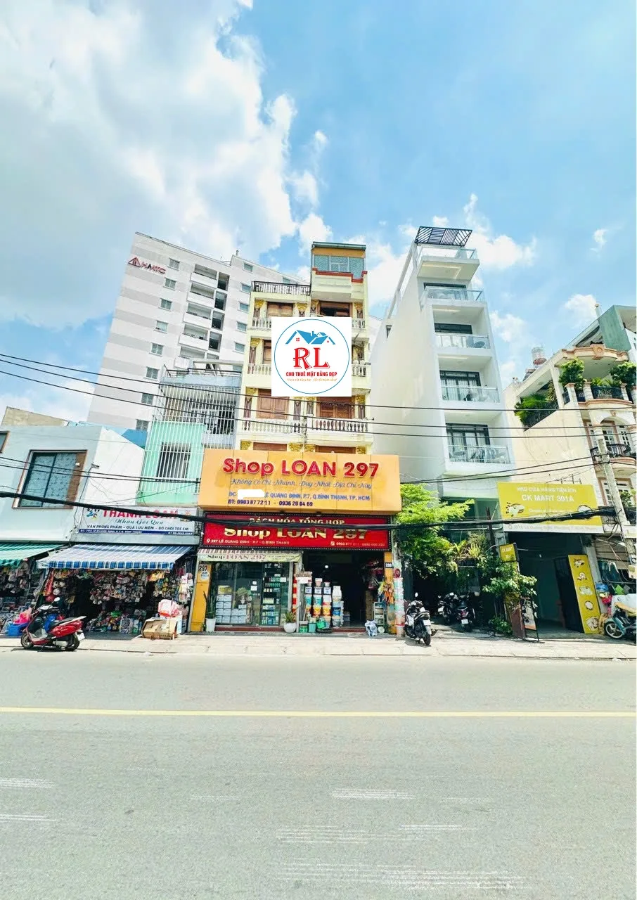 Cho Thuê Nhà Mặt Tiền 297-299 Lê Quang Định, Phường 7, Quận Bình Thạnh- Giá thuê: 120 triệu
