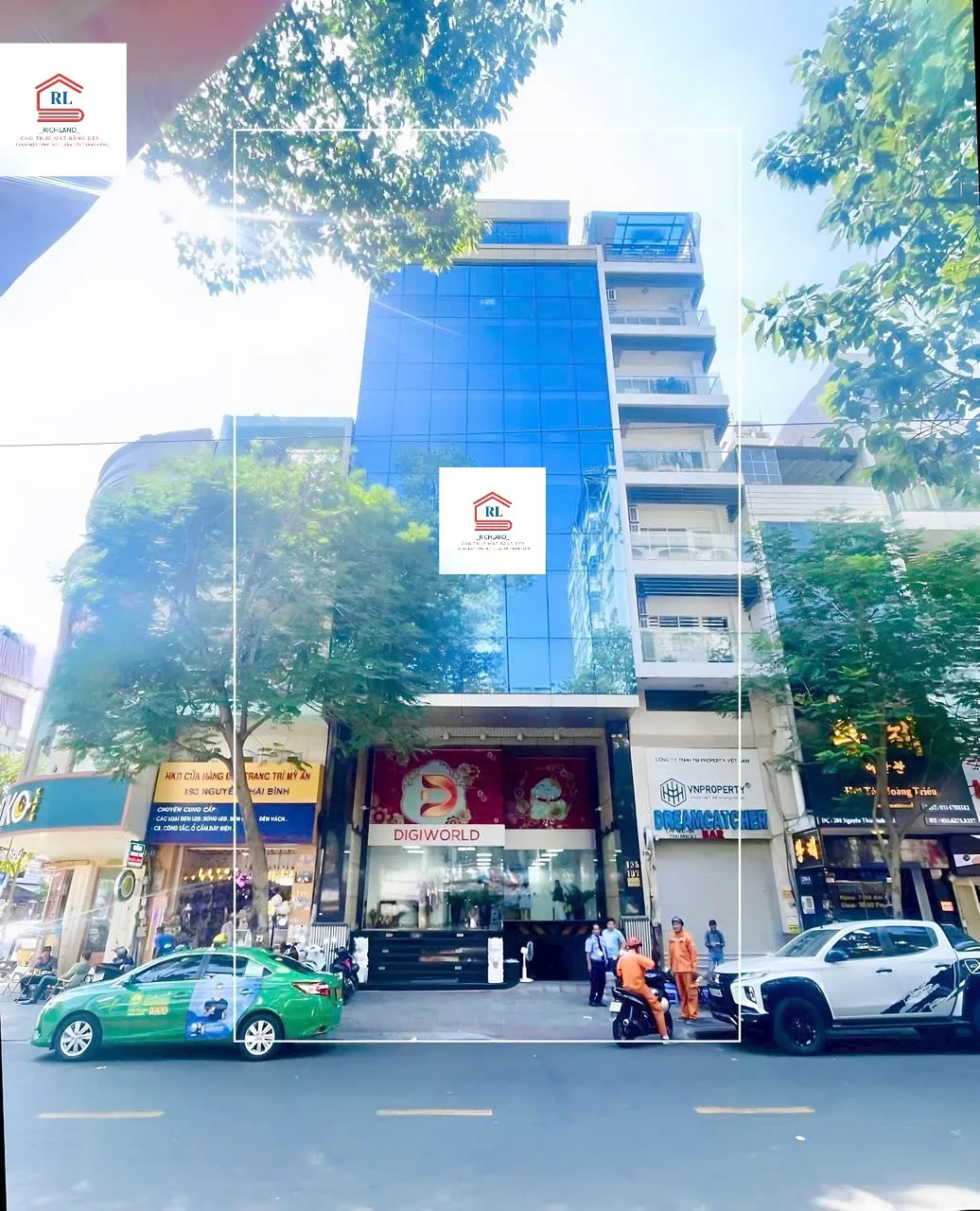 Cho Thuê Toà Nhà Mặt Tiền 195-197 Nguyễn Thái Bình, P. Nguyễn Thái Bình, Quận 1, TPHCM. Giá 450 triệ