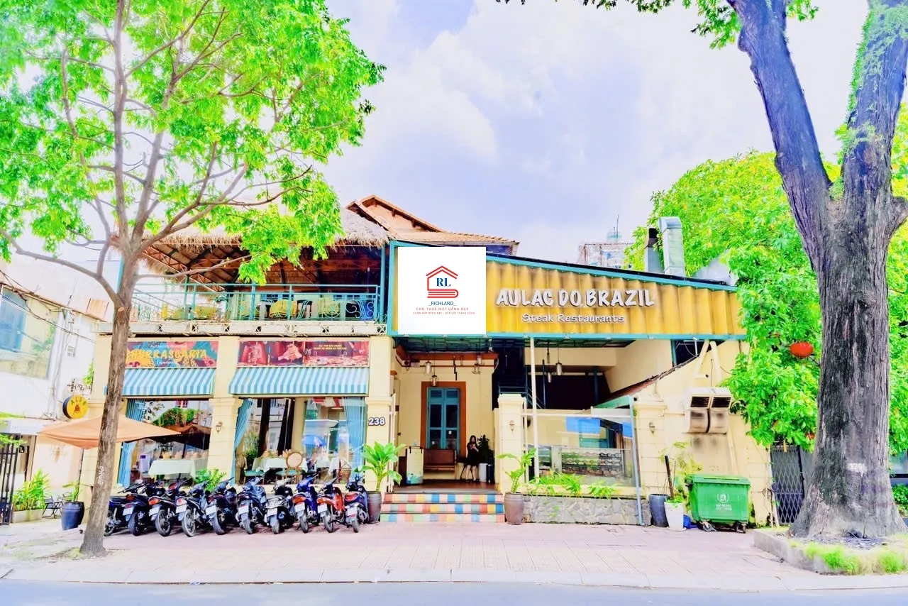 Cho Thuê Biệt Thự GÓC 2MT: 238 Pasteur, P. Võ Thị Sáu, Quận 3, TPHCM. Giá 600 Triệu