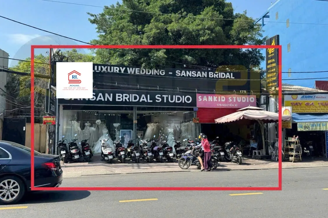 Cho thuê nhà mặt tiền  số 179-181 đường Nguyễn Xí, phường 26, Quận Bình Thạnh. Giá 250 Triệu