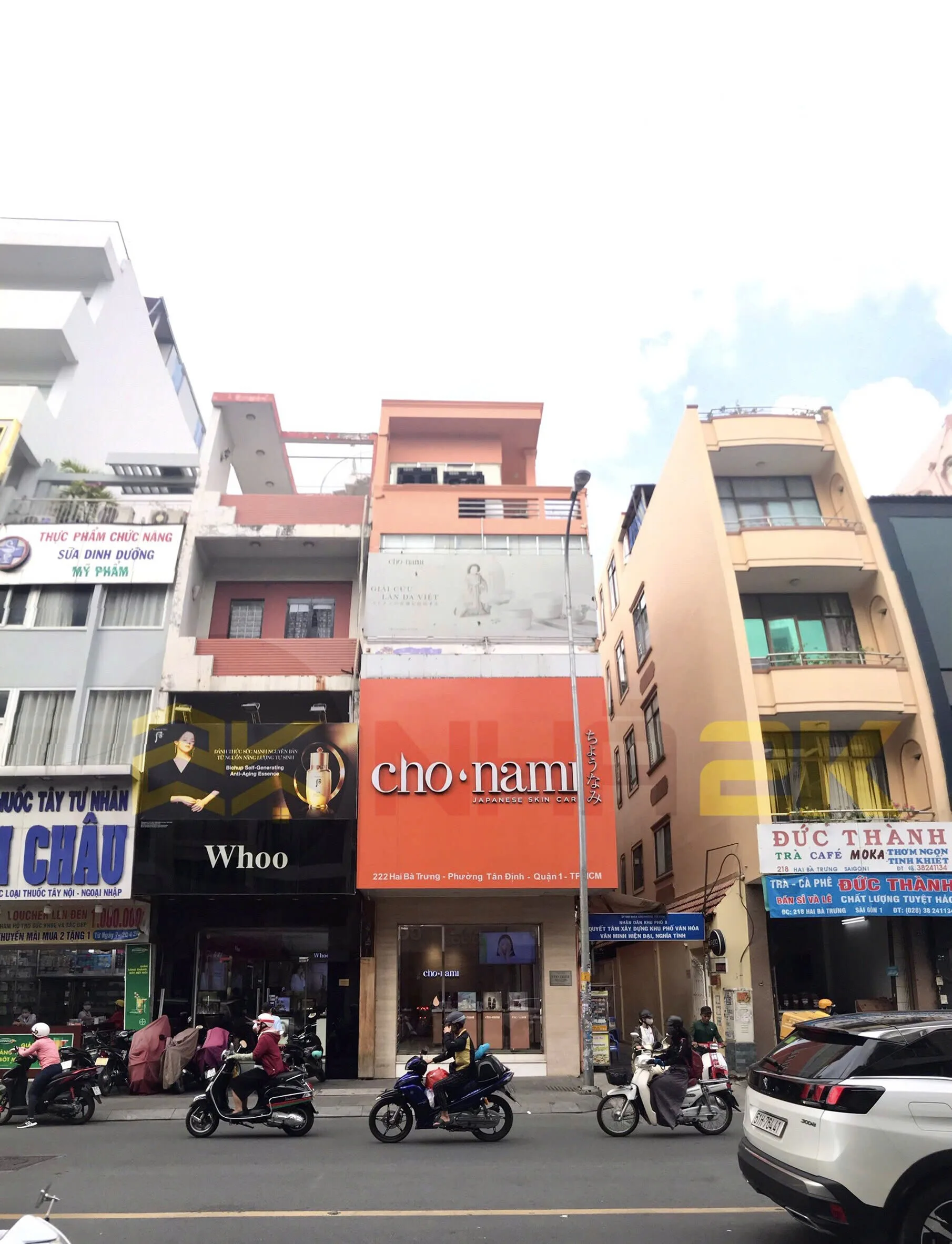 Cho thuê Góc 222 Hai Bà Trưng, Đakao, Quận 1. Giá 100 triệu