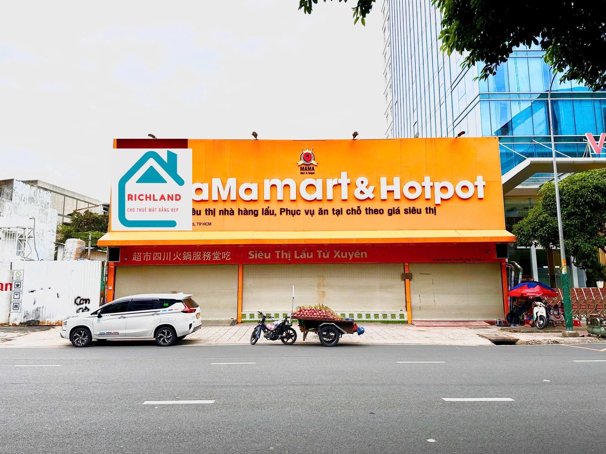 Cho thuê nhà Mặt Tiền 635A Nguyễn Trãi, Quận 5 (Khu FNB Sầm Uất). Giá 500 Triệu