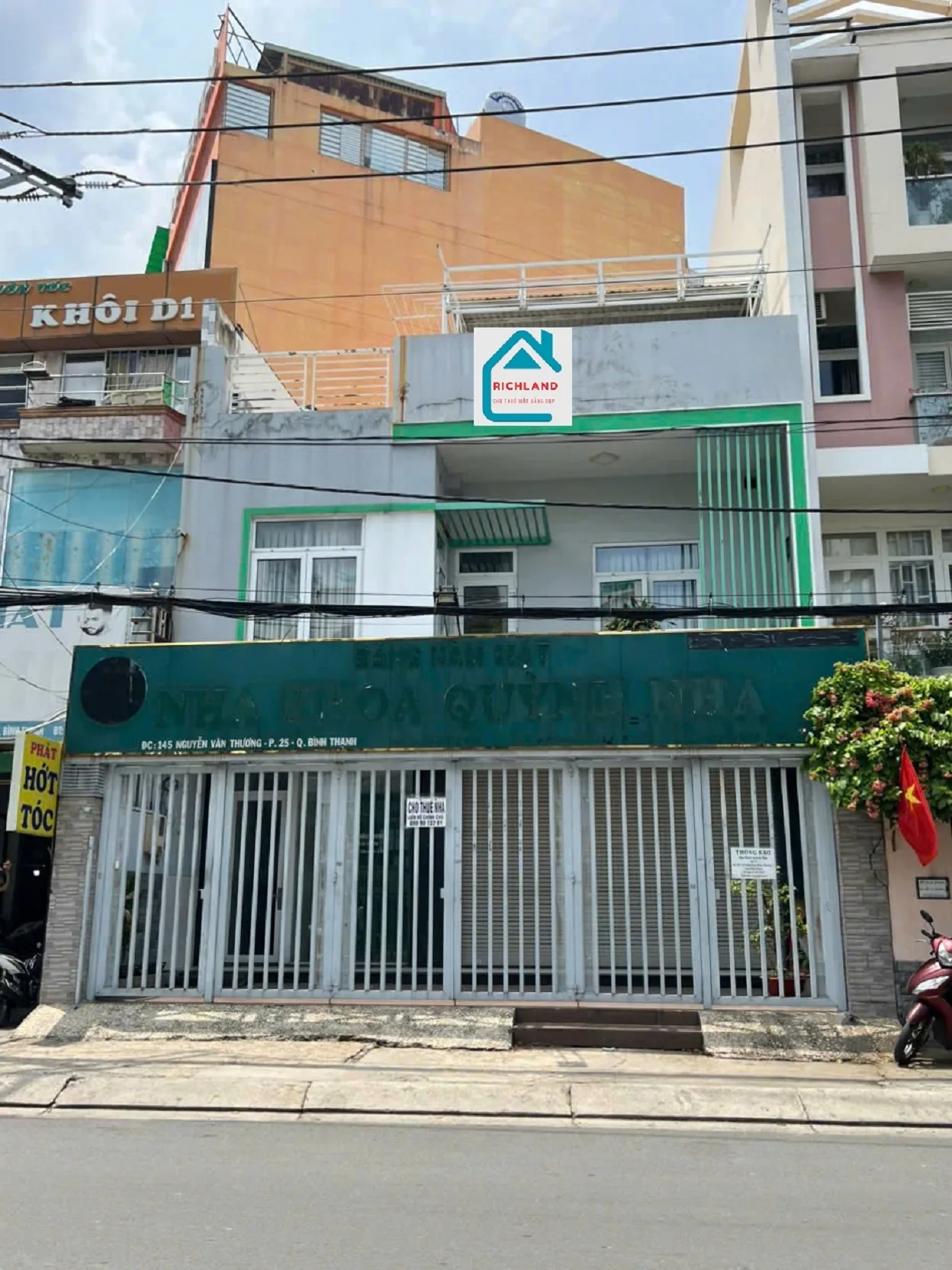 Cho thuê nhà Mặt Tiền 145 Nguyễn Văn Thương, P.25, Q.Bình Thạnh. Giá 80 Triệu