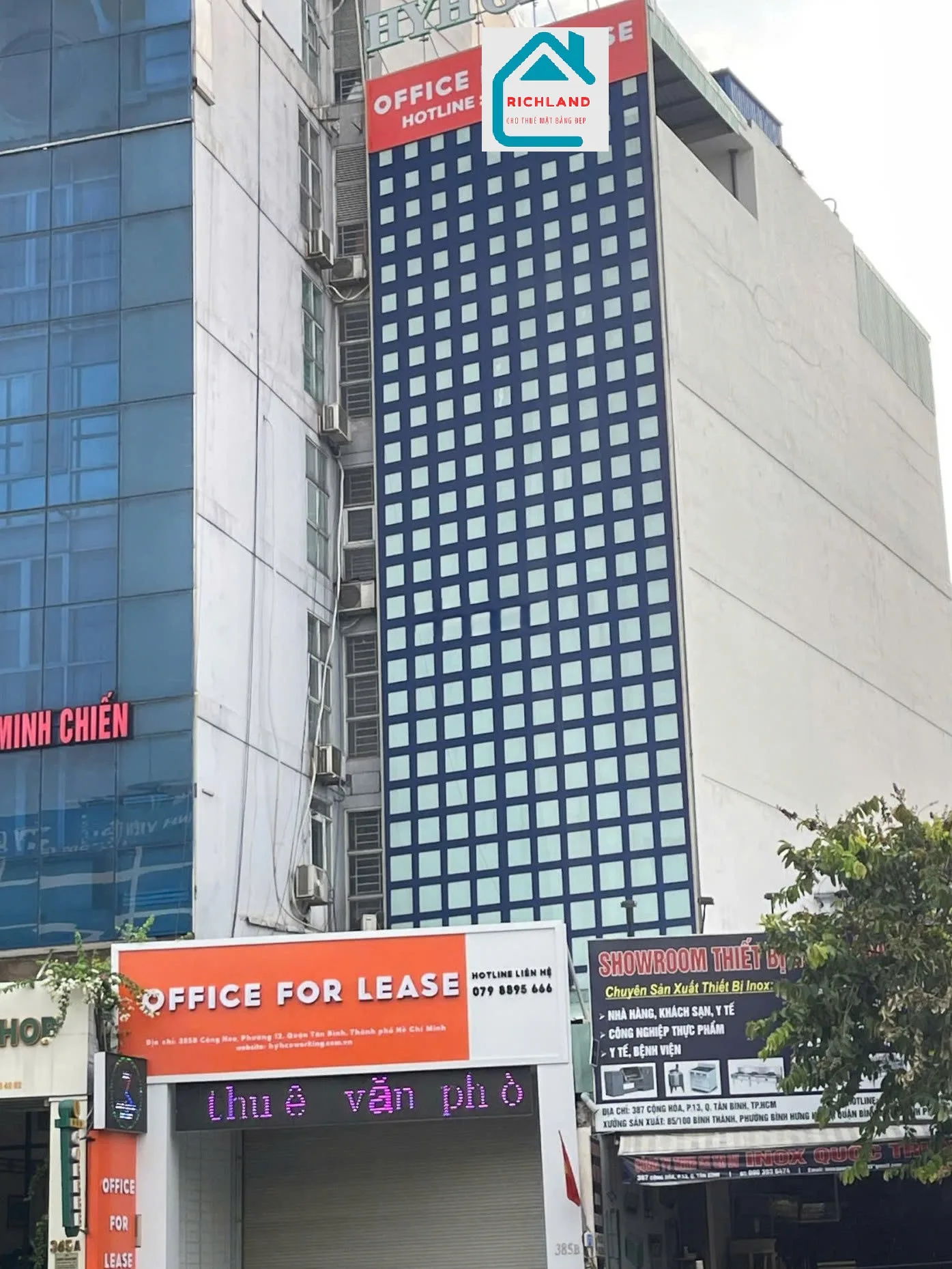 Cho thuê tòa Nhà 385B Cộng Hòa P.13 Q.Tân Bình. Giá 150 Triệu