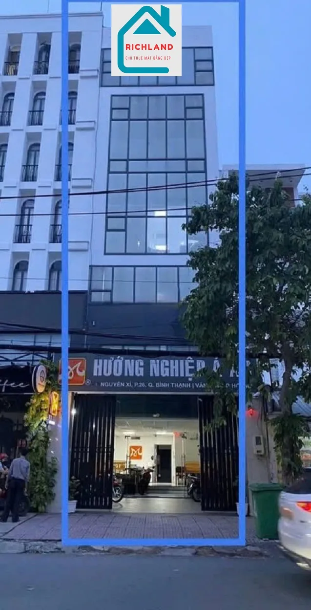 CHO THUÊ Building Mặt Tiền Số: 80 Nguyễn Xí, Phường 24, Quận Bình Thạnh. Giá 110 triệu