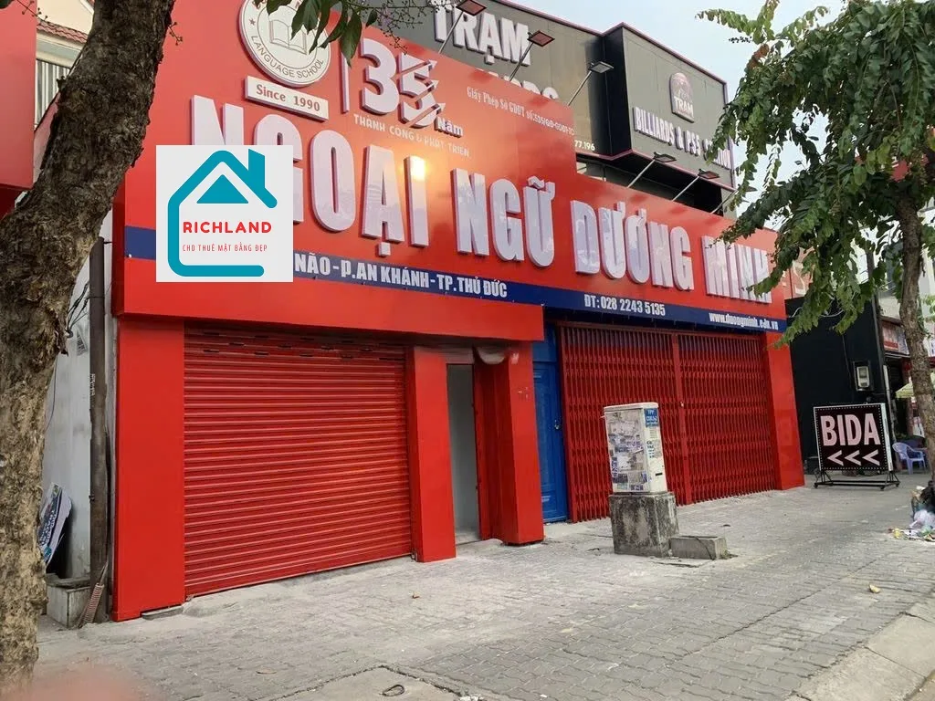 Cho thuê nhà mặt tiền liền kề 135 Trần Não, Phường An Khánh, Quận 2. Giá 100 Triệu