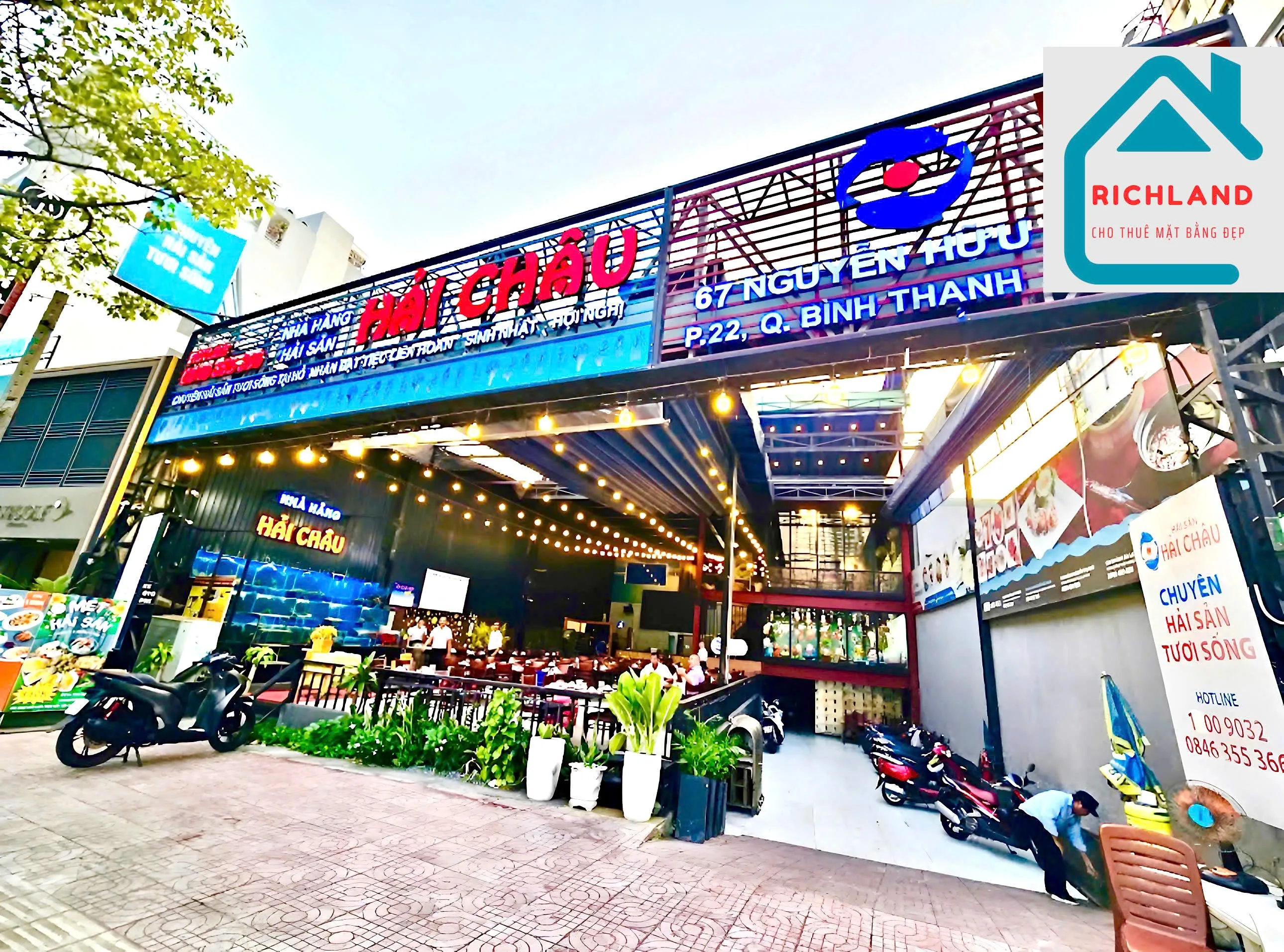 CHO THUÊ MẶT BẰNG ĐẸP – 67 NGUYỄN HỮU CẢNH, BÌNH THẠNH . Giá 226 triệu