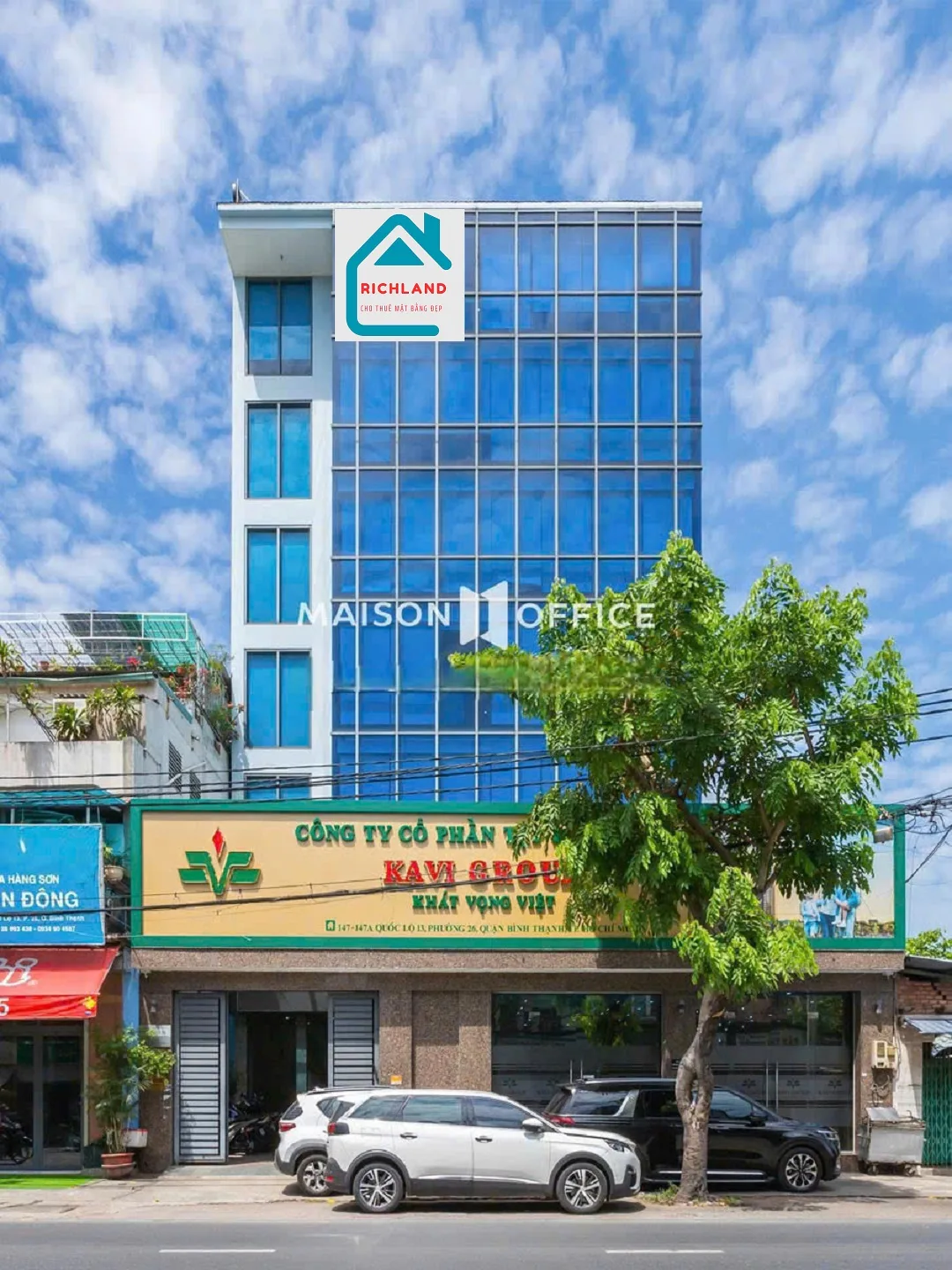 Cho thuê tòa nhà 147- 147A Quốc Lộ 13, P.Bình Thạnh Q.Bình Thạnh. Giá 120 triệu