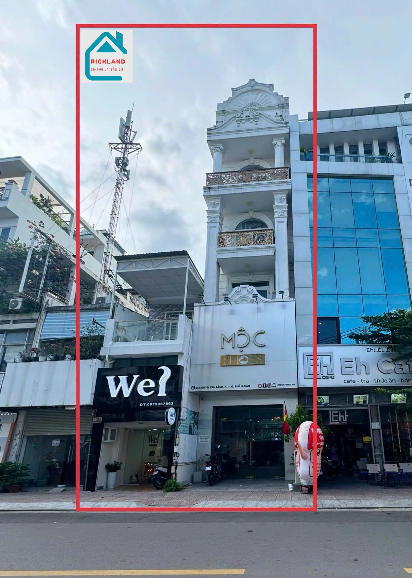 Cho thuê nhà 212  - 214 Huỳnh Văn Bánh P.11, Q.Phú Nhuận. Giá 100 triệu