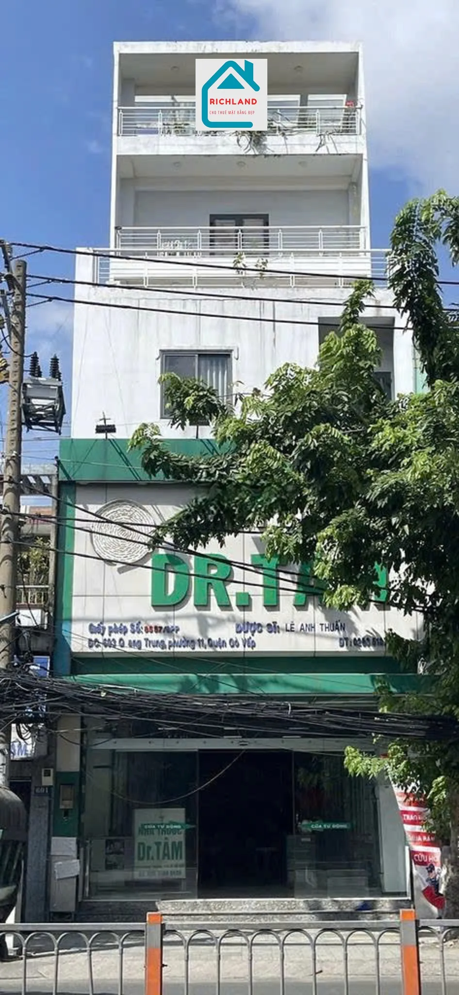 Cho thuê nhà 2MT tại 603 Quang Trung, Phường 11, Quận Gò Vấp. Giá thuê: 90 Triệu